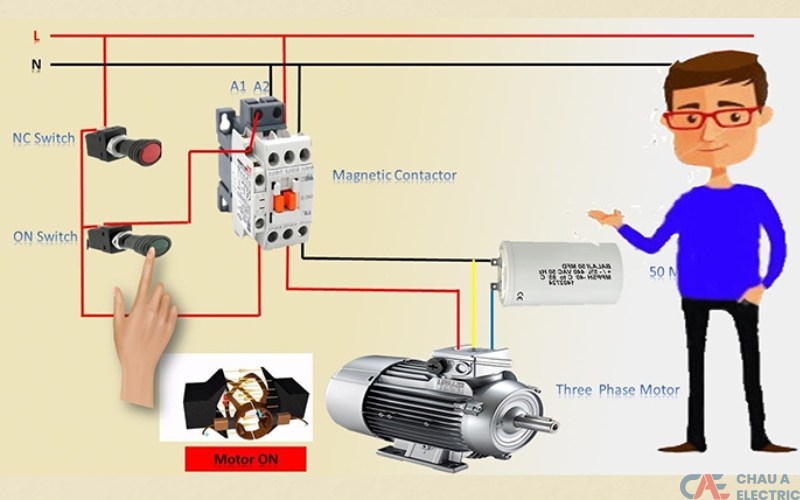 Cách đấu nối động cơ điện 3 pha