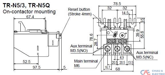 Relay Nhiệt TR-N5 FUJI ELECTRIC 2 RELAY NHIET TR N5 FUJI