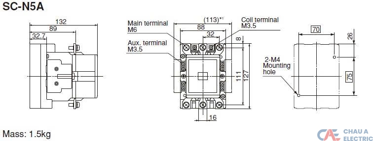 CONTACTOR SC-N5A FUJI ELECTRIC 2 SC N5A FUJI