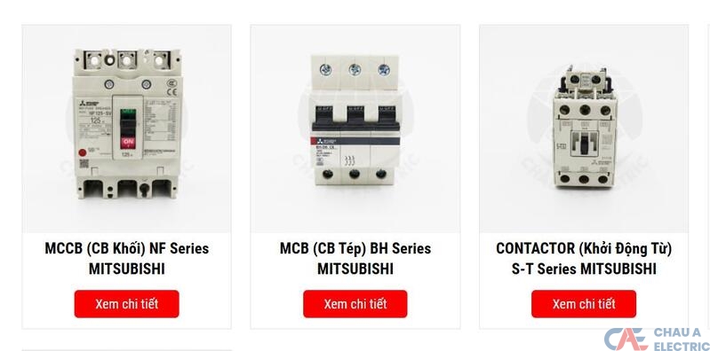 Các sản phẩm cầu dao điện phổ biến của Mitsubishi
