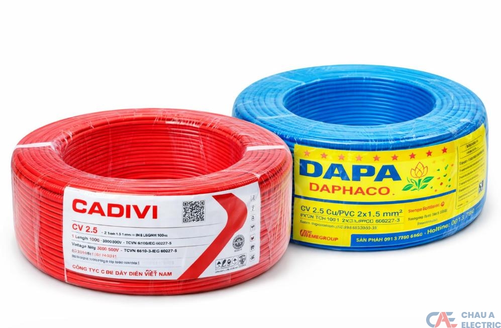 Dây điện Cadivi và Daphaco