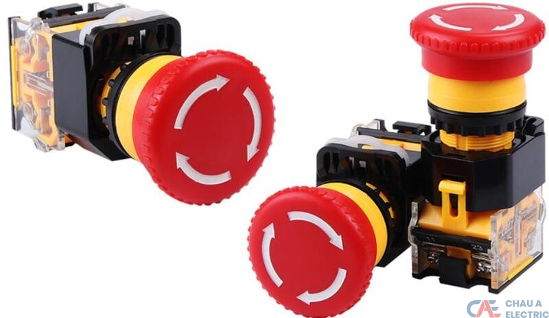 Nút dừng khẩn cấp có chức năng dừng ngay lập tức các loại máy móc, thiết bị