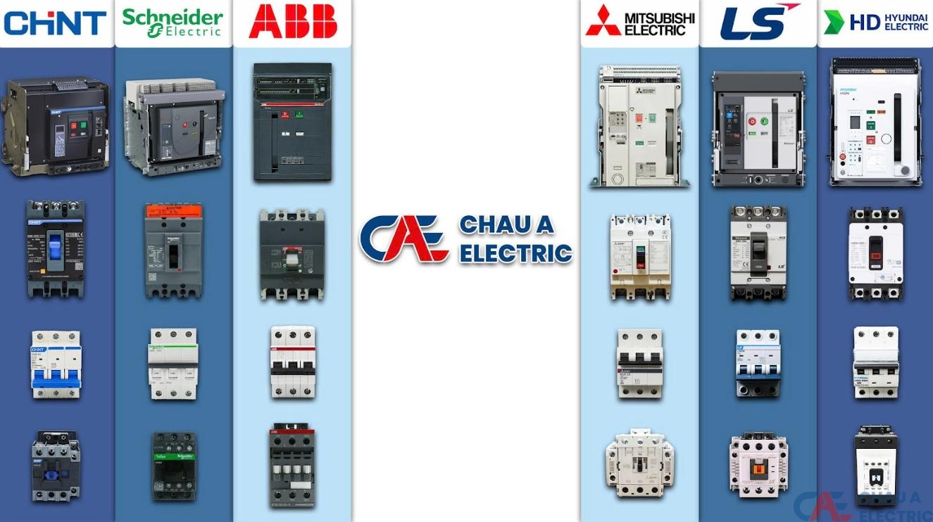 Điện Châu Á cung cấp đa dạng các sản phẩm thiết bị điện đóng cắt