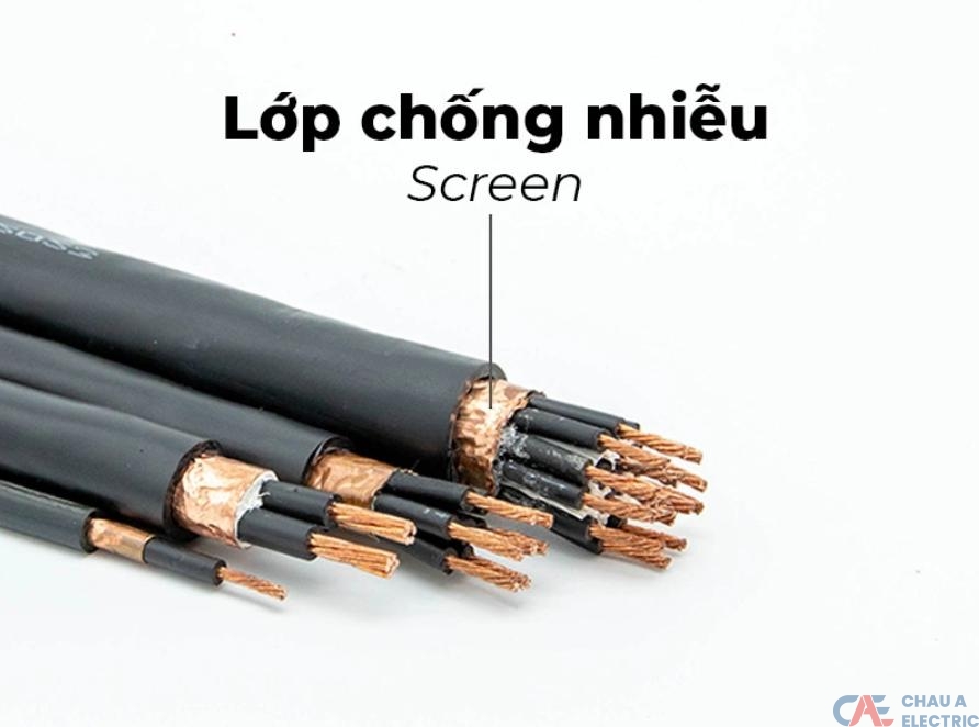 Cáp chống nhiễu là loại cáp điện có tích hợp lớp lưới đồng hoặc lá nhôm giúp ngăn chặn nhiễu điện từ 