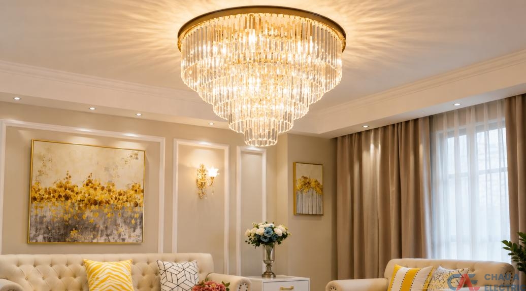 Đèn chùm giúp tạo điểm nhấn sang trọng và nổi bật cho không gian 