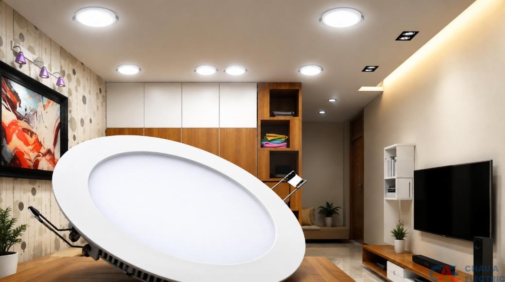 Đèn trần nhà là loại đèn được lắp trực tiếp hoặc treo trên trần để chiếu sáng không gian 